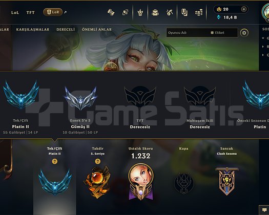 464 KOSTÜM 922 LVL 18K ÖZ EFSANE DOLU MAİL HESAP