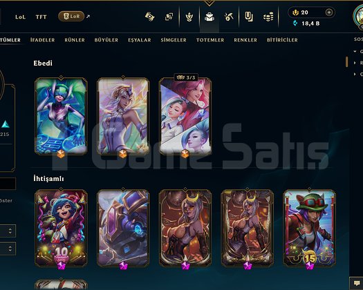 464 KOSTÜM 922 LVL 18K ÖZ EFSANE DOLU MAİL HESAP