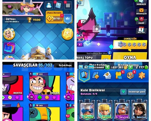 TEKLIF VER AL BRAWL STARS CLASH ROYALE BI ARADA