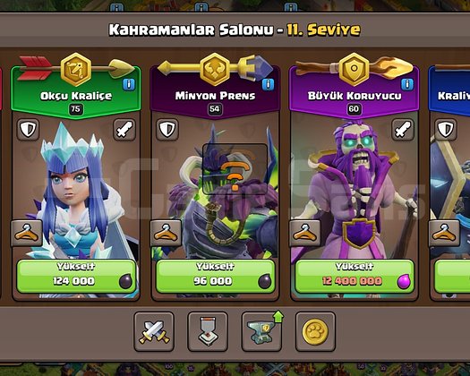 DOLU DOLU CLASH OF CLANS HESABI