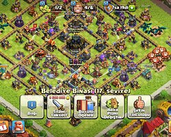 DOLU DOLU CLASH OF CLANS HESABI
