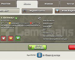 12 seviye kristal lig 1 de klan