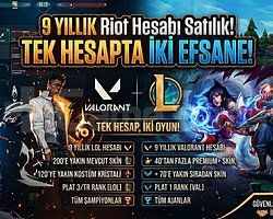 ***SATILIK 9 YILLIK LOL + VALO HESABI***