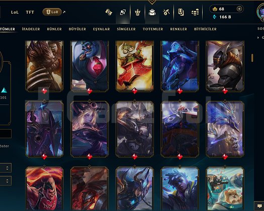 TR / 712 LEVEL / 226 SKİN / FUL HERO +MAİL