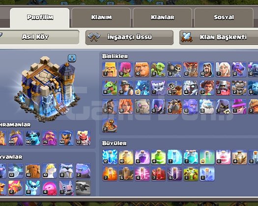 CLASH OF CLANS SATILIK HESAP
