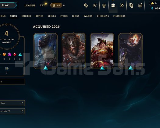 EUW Unranked | 4 Kostüm - 26 Hero | LoL Hesap
