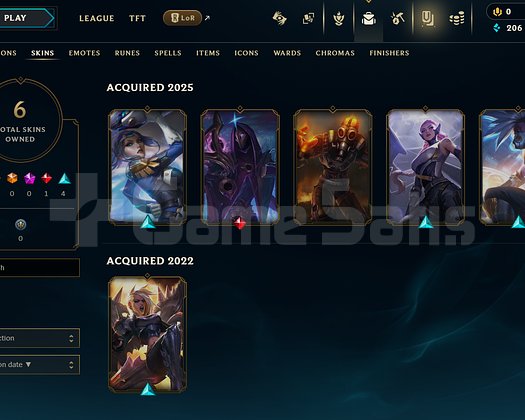 EUW Unranked | 6 Kostüm - 46 Hero | LoL Hesap