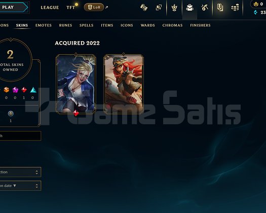 EUW Unranked | 2 Kostüm - 33 Hero | LoL Hesap
