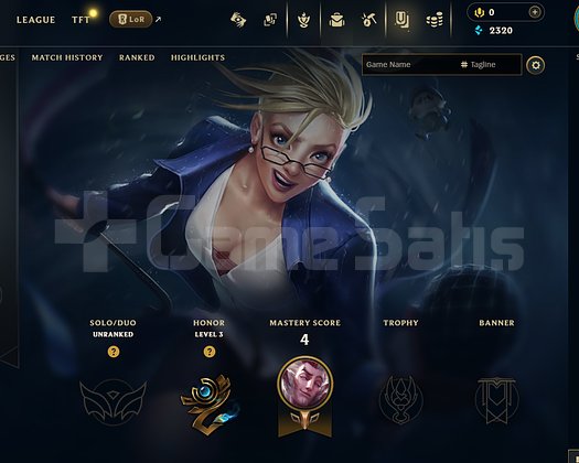 EUW Unranked | 2 Kostüm - 33 Hero | LoL Hesap