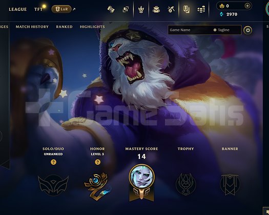 EUW Unranked | 4 Kostüm - 35 Hero | LoL Hesap