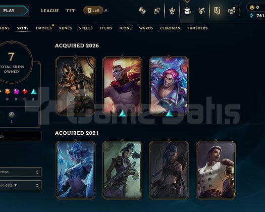 EUW Unranked | 7 Kostüm - 40 Hero | LoL Hesap