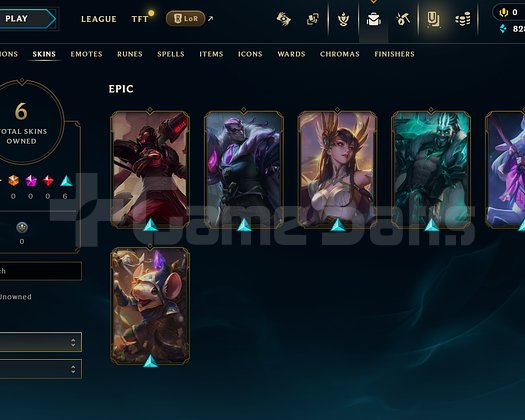 EUW Unranked | 6 Kostüm - 48 Hero | LoL Hesap