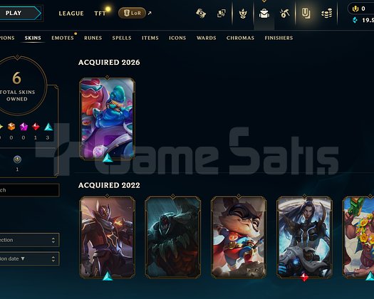 EUW Unranked | 6 Kostüm - 19K Mö | Dereceli Hazır