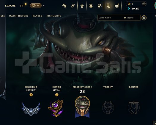 EUW Silver 4 | 3 Kostüm - 19K Mö | LoL Hesap