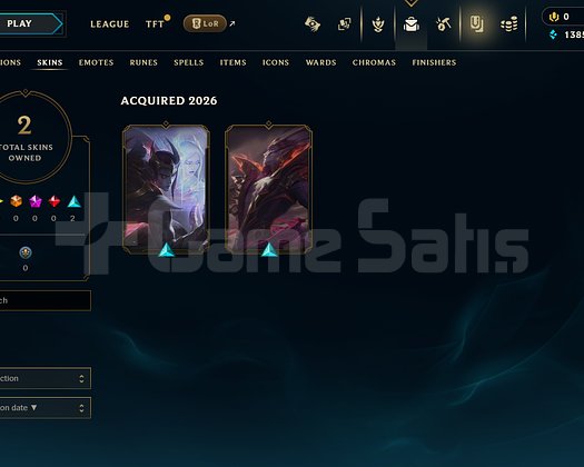 EUW Unranked | 2 Kostüm - 35 Hero | LoL Hesap