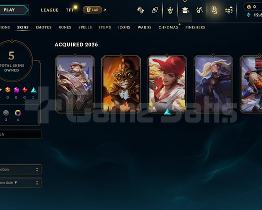 EUW Plat 3 | 5 Kostüm - 12K Mö | LoL Hesap