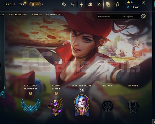 EUW Plat 3 | 5 Kostüm - 12K Mö | LoL Hesap