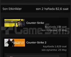 Cs2 1.629 saat 8 madalyalı mainlik hesap