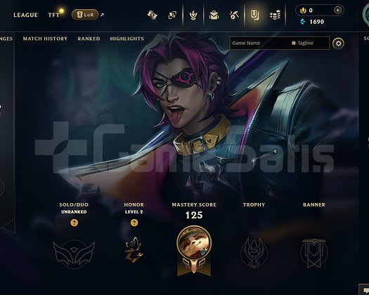 EUW Unranked | 10 Kostüm - 103 Hero | LoL Hesap