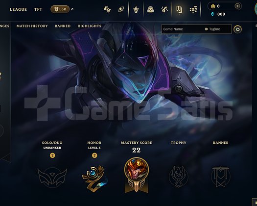 EUW Unranked | 10 Kostüm - 41 Hero | LoL Hesap
