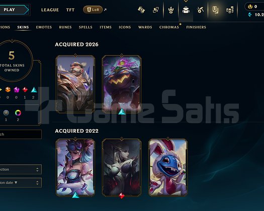 EUW Silver 2 | 5 Kostüm - 43 Hero | LoL Hesap
