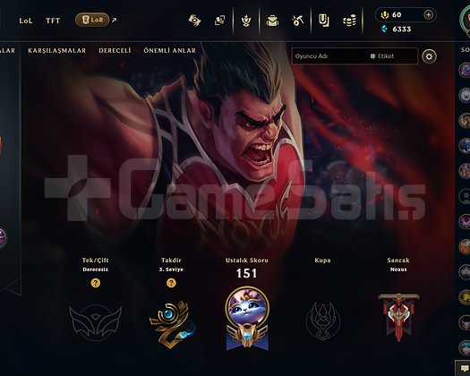 EUW 86 LVL UNRANKED 36 SKINLI 2021 FRESH HESAP!