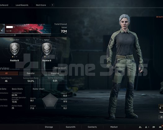 30 level 70 m value PC HESABI