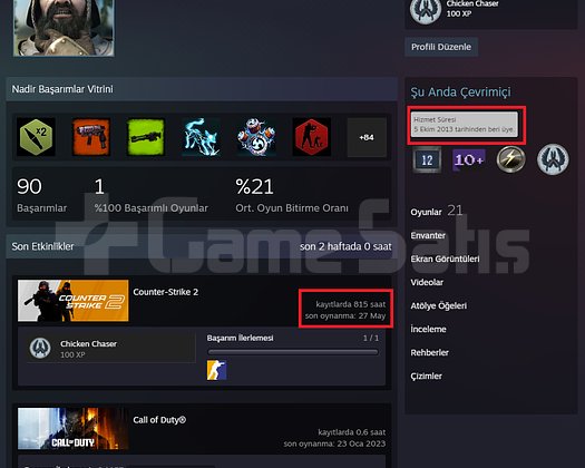 ANINDA TESLİM | 7 MADALYA | 815 SAAT | FACEIT