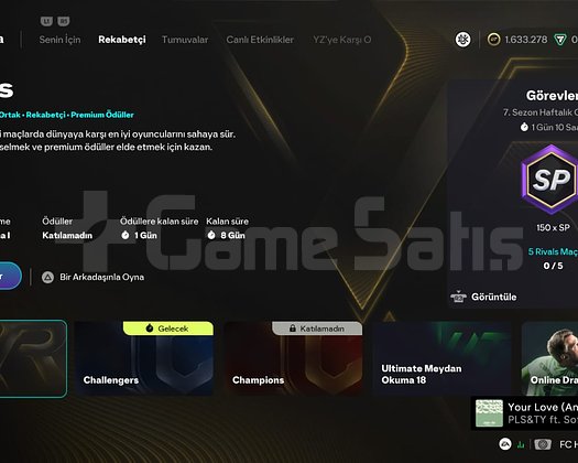 FC 26 PS HESABI YAMAL 1.6M COİNS WEB AÇIK