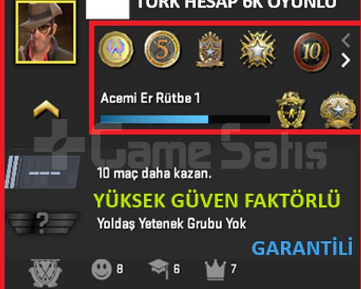 TR ANINDA TESLİM | 7 MADALYA | 935SAAT|FACEIT