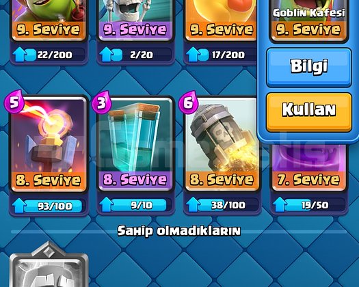 Clash royale 8k kupali hesap 4k elmas