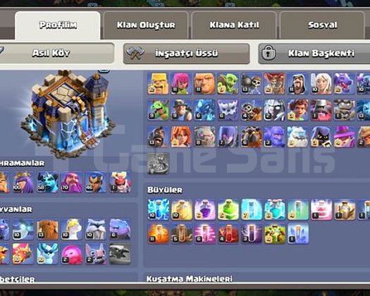 TH18 YARI MAX 186 SEVİYE 6 İNŞAATÇILI HESAP