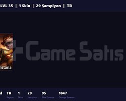 TR / 35 LVL + 1 SKİN + UNRANKED !!