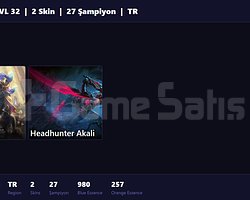 TR / 32 LVL + 2 SKİN + SILVER I + MAİL ONAYSIZ !!