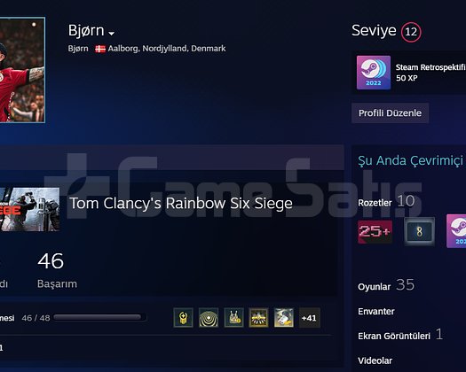 KULLANMADIĞIM STEAM HESABIM.