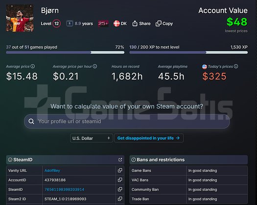 KULLANMADIĞIM STEAM HESABIM.