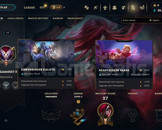 EUW 19 LEVEL 28.2K MAVİ ÖZ HANDMADE
