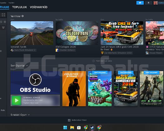 43 OYUNLU STEAM HESABI + CS PRE + SKİN