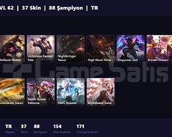 TR / 62 LVL + 37 SKİN + SILVER I !!