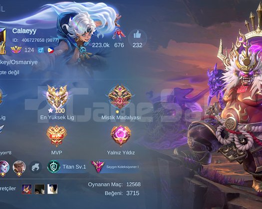 Max 100 yıldız LEGEND Franco 150bin puanlı
