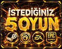 İstediğiniz 5 Oyun +Garanti