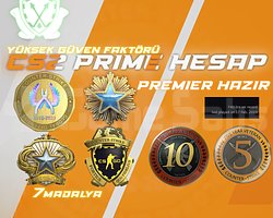 740 SAAT + 7 MADALYA + FACEIT + PREMIER HAZIR