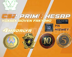 4 MADALYA + 12 YIL HIZMET + FACEIT / 221 SAAT