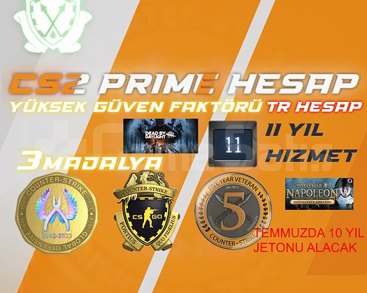 11YIL HIZMET+DEAD BY DAYLIGHT+FACEIT+3MADALYA
