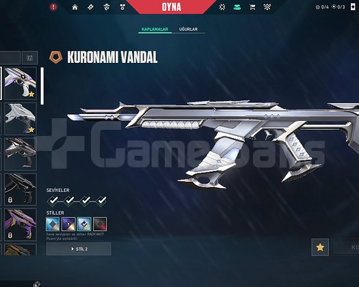 RGX KARAMBIT KURONAMI VANDALLI YUKSEK ELO HESAP