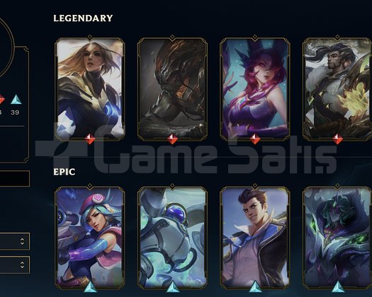 EUW Emerald 3 Full Karakter Honor 4 57 Skin Hesap