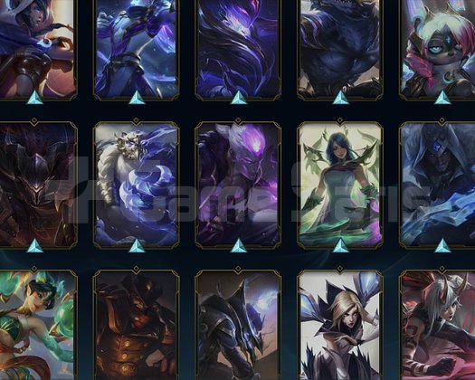 EUW Emerald 3 Full Karakter Honor 4 57 Skin Hesap