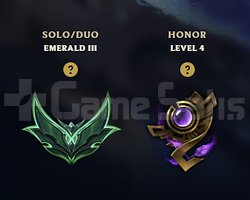 EUW Emerald 3 Full Karakter Honor 4 57 Skin Hesap