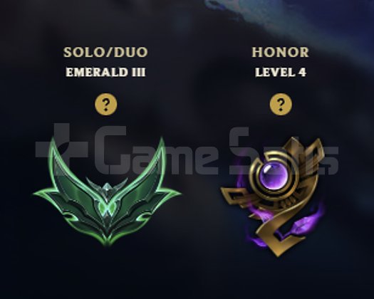 EUW Emerald 3 Full Karakter Honor 4 57 Skin Hesap