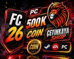 FC 26 500 K PC COİNS HIZLI TESLİMAT